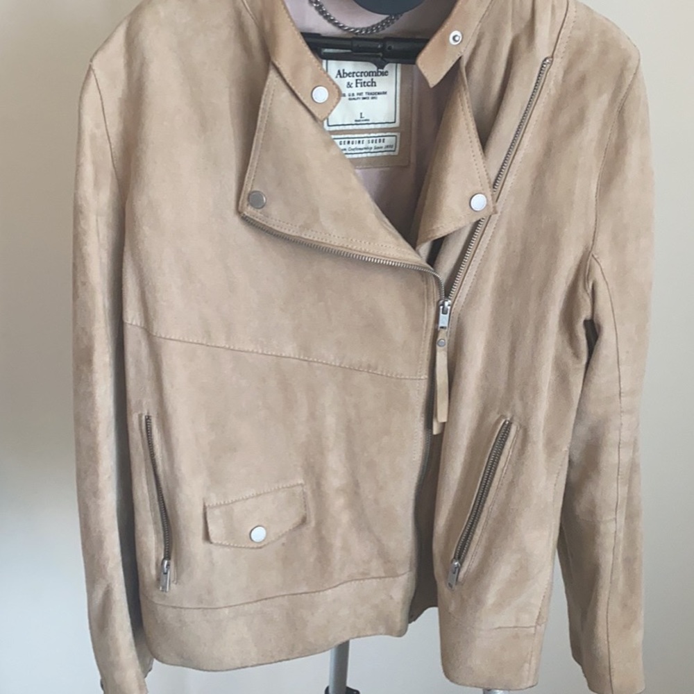 Abercrombie Suede Moto Jacket